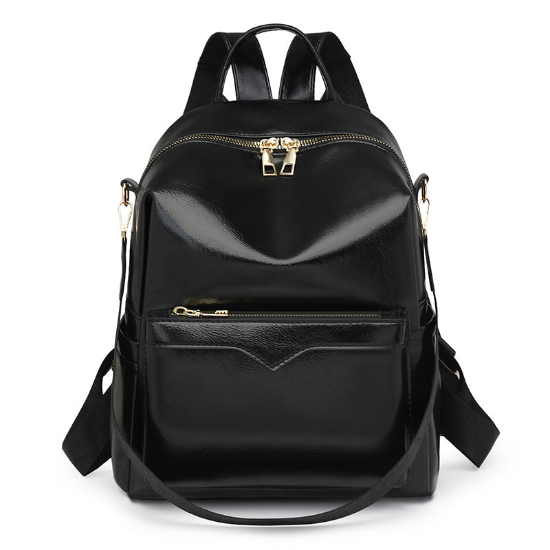  Korean-style Soft PU Large-Capacity Versatile SpringSummer New Arrival Womens Travel Backpack #